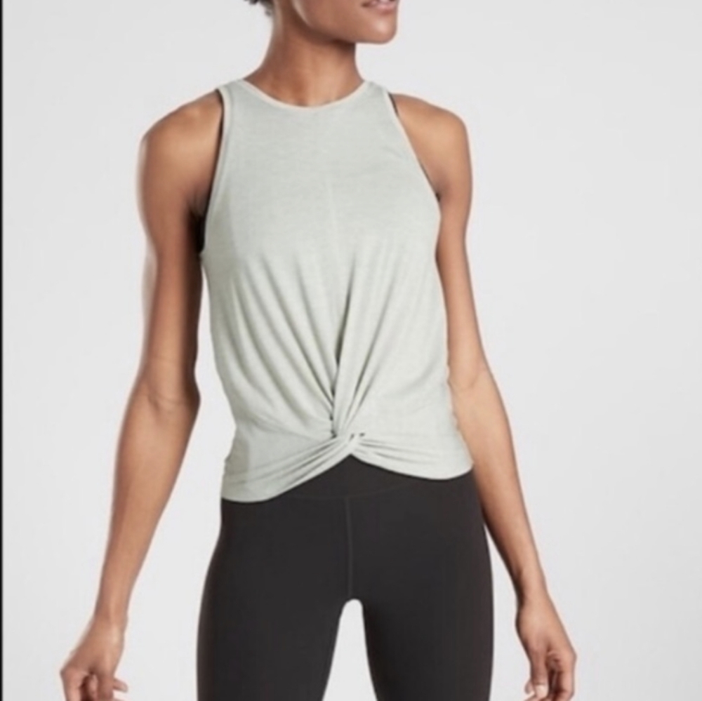 NWOT Athleta Essence Twist Tank Opal Green